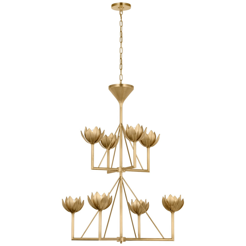 Visual Comfort Signature Canada - Eight Light Chandelier - Alberto - Antique-Burnished Brass- Union Lighting Luminaires Decor