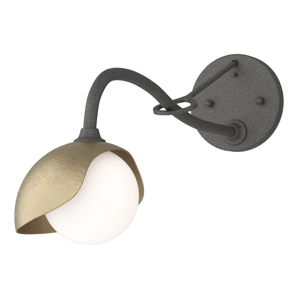 Hubbardton Forge - One Light Wall Sconce - Brooklyn - Natural Iron- Union Lighting Luminaires Decor