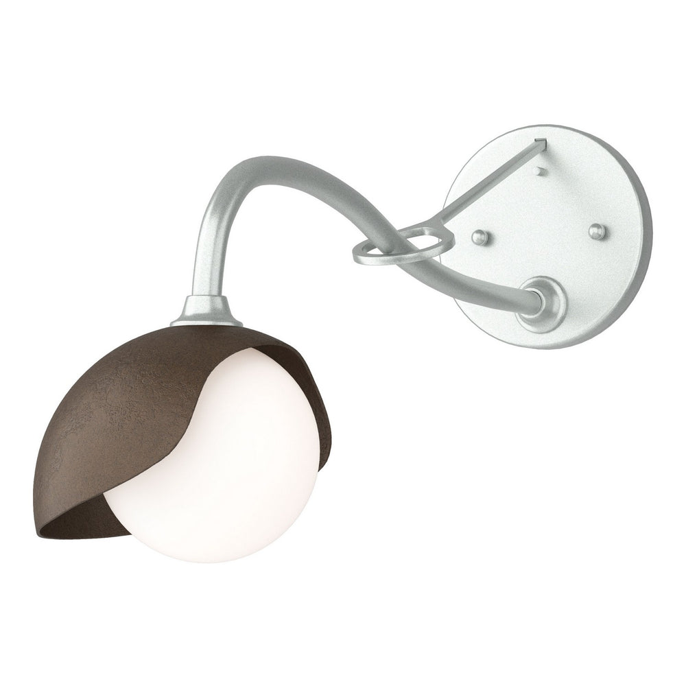 Hubbardton Forge - One Light Wall Sconce - Brooklyn - Vintage Platinum- Union Lighting Luminaires Decor