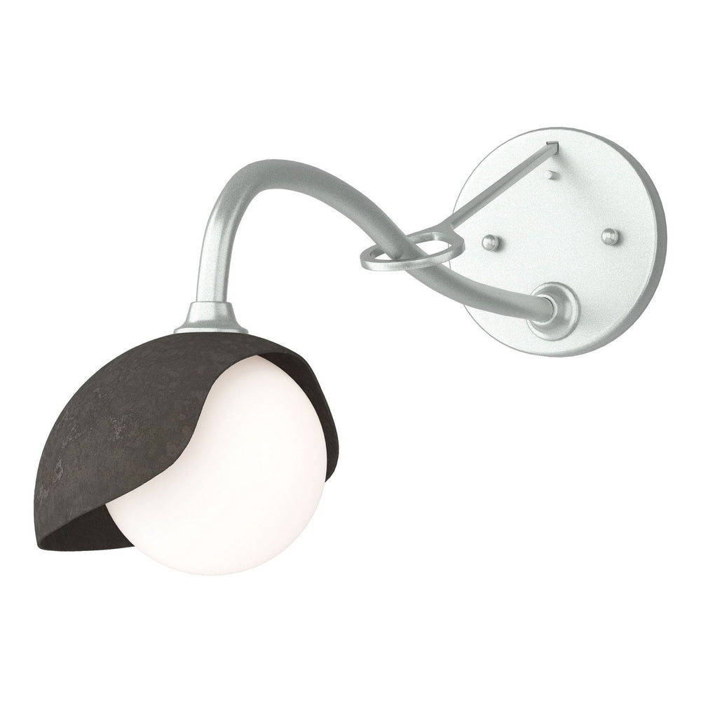 Hubbardton Forge - One Light Wall Sconce - Brooklyn - Vintage Platinum- Union Lighting Luminaires Decor