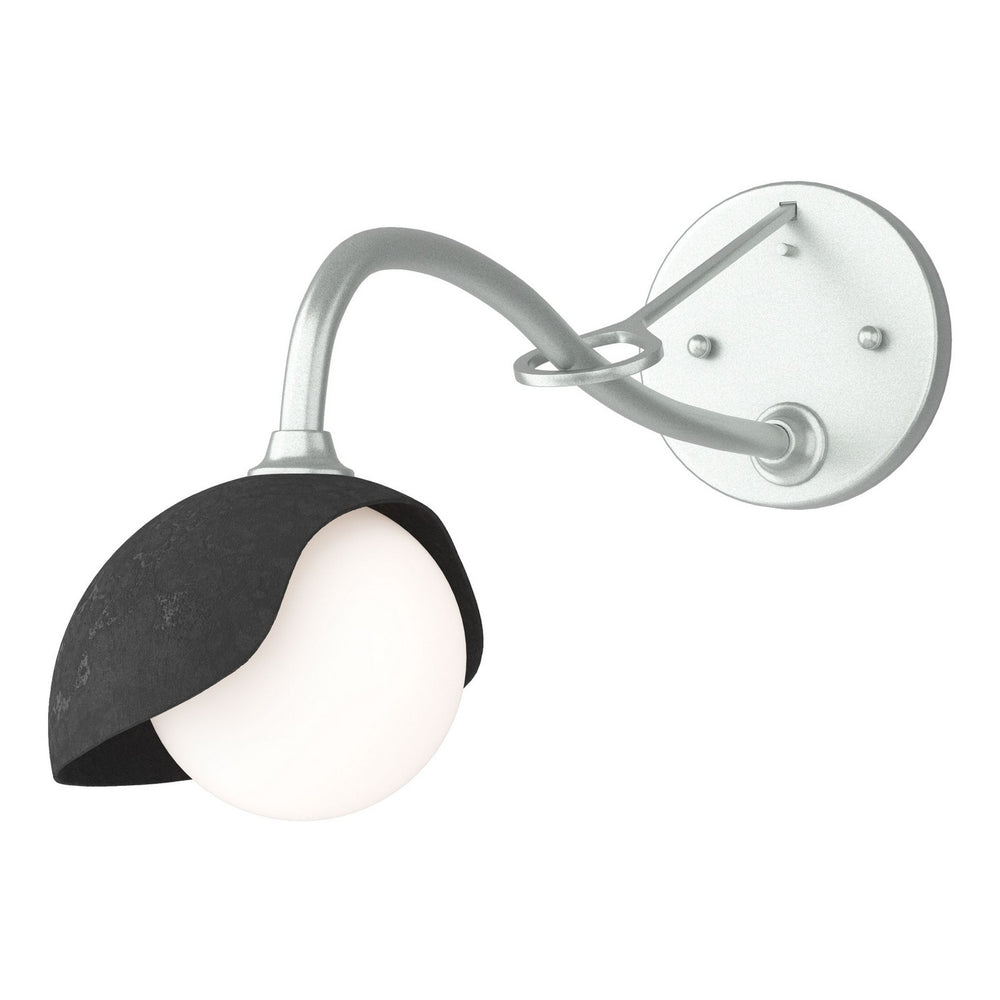 Hubbardton Forge - One Light Wall Sconce - Brooklyn - Vintage Platinum- Union Lighting Luminaires Decor