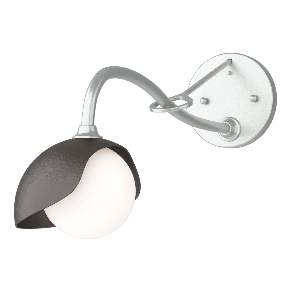 Hubbardton Forge - One Light Wall Sconce - Brooklyn - Vintage Platinum- Union Lighting Luminaires Decor