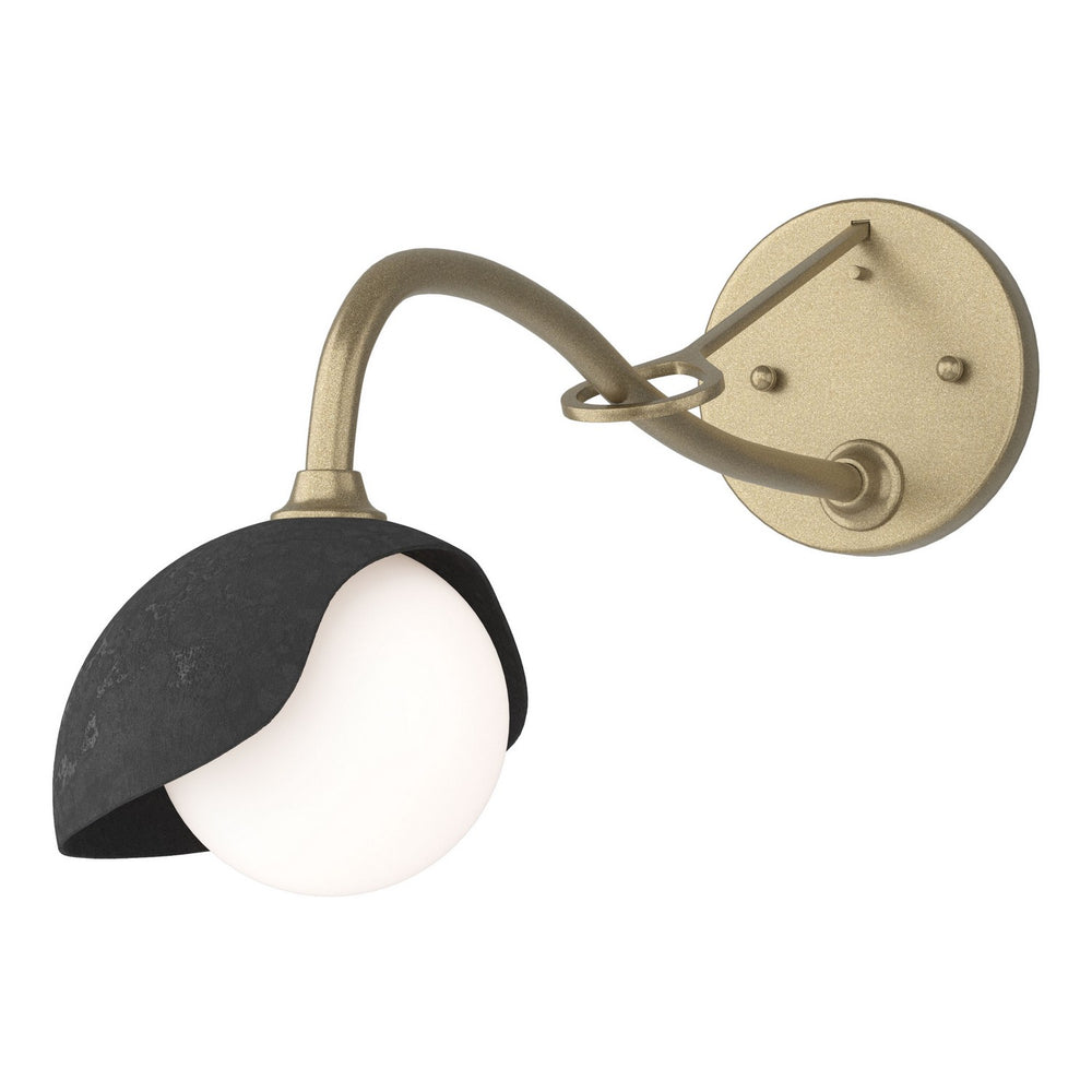Hubbardton Forge - One Light Wall Sconce - Brooklyn - Soft Gold- Union Lighting Luminaires Decor