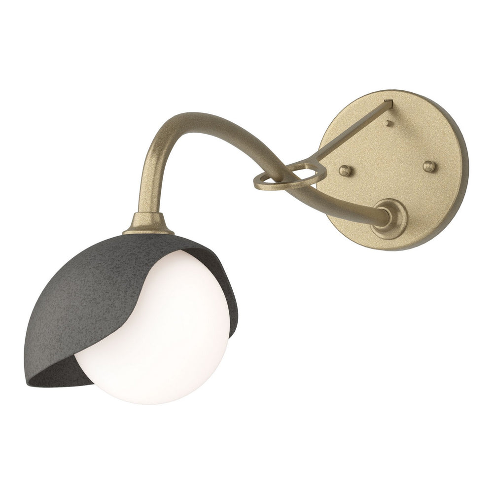 Hubbardton Forge - One Light Wall Sconce - Brooklyn - Soft Gold- Union Lighting Luminaires Decor