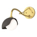 Hubbardton Forge - One Light Wall Sconce - Brooklyn - Modern Brass- Union Lighting Luminaires Decor