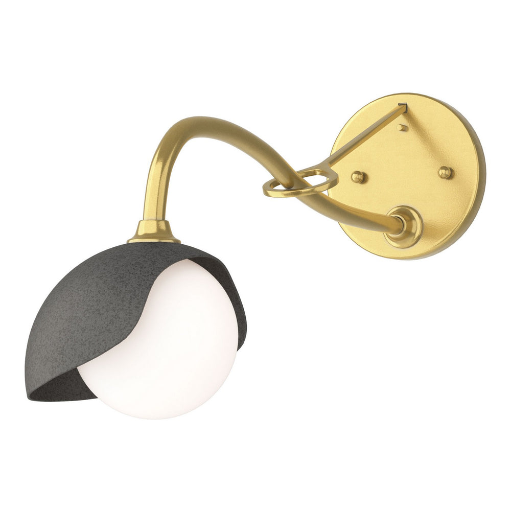 Hubbardton Forge - One Light Wall Sconce - Brooklyn - Modern Brass- Union Lighting Luminaires Decor