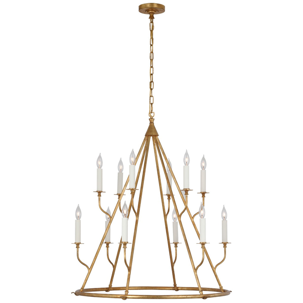 Visual Comfort Signature Canada - LED Chandelier - Lorio - Gilded Iron- Union Lighting Luminaires Decor
