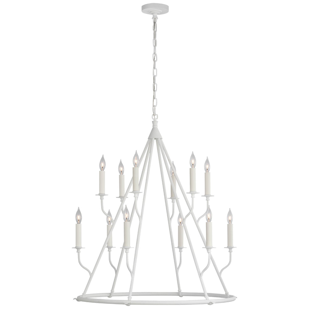 Visual Comfort Signature Canada - LED Chandelier - Lorio - Plaster White- Union Lighting Luminaires Decor