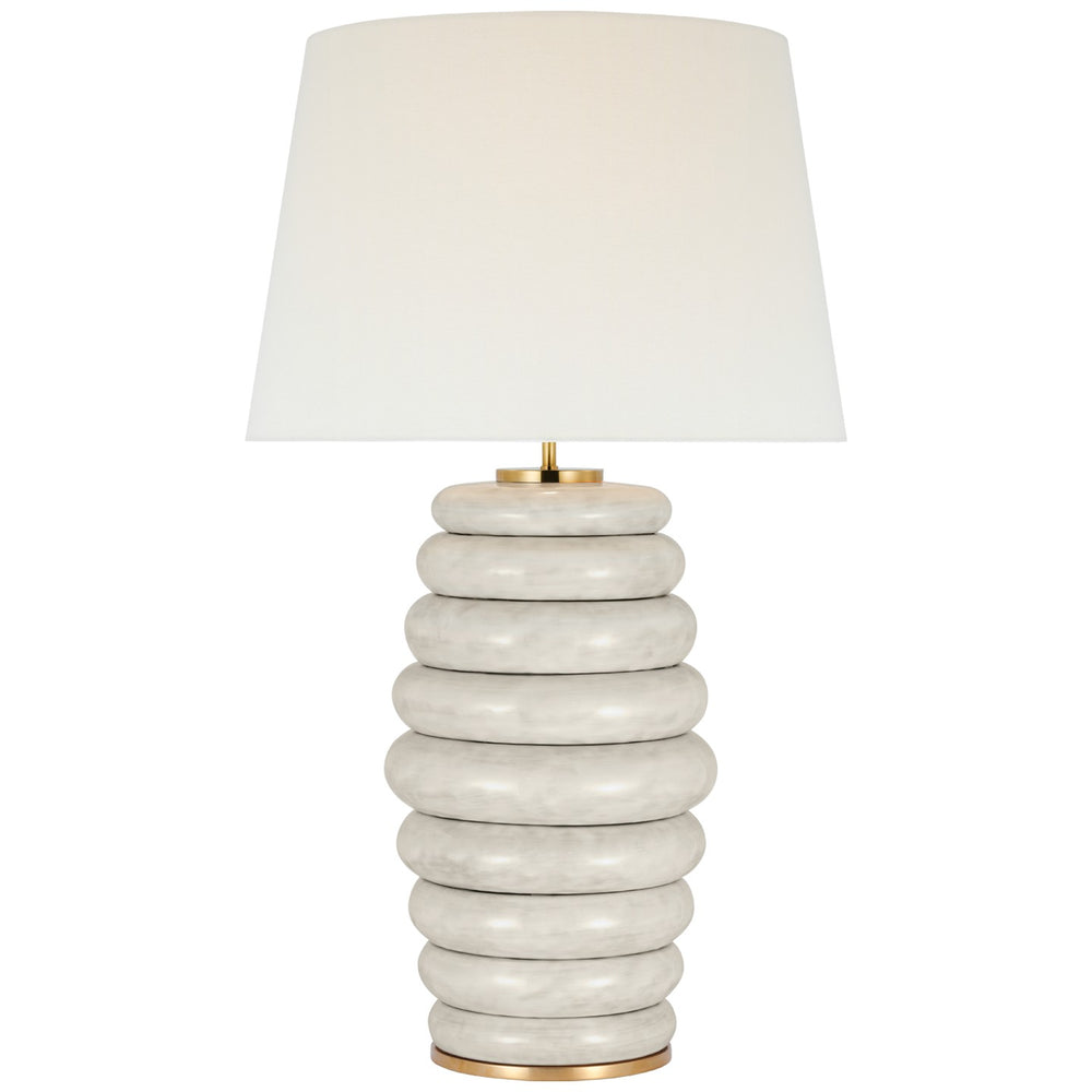 Visual Comfort Signature Canada - LED Table Lamp - Phoebe - Antiqued White- Union Lighting Luminaires Decor