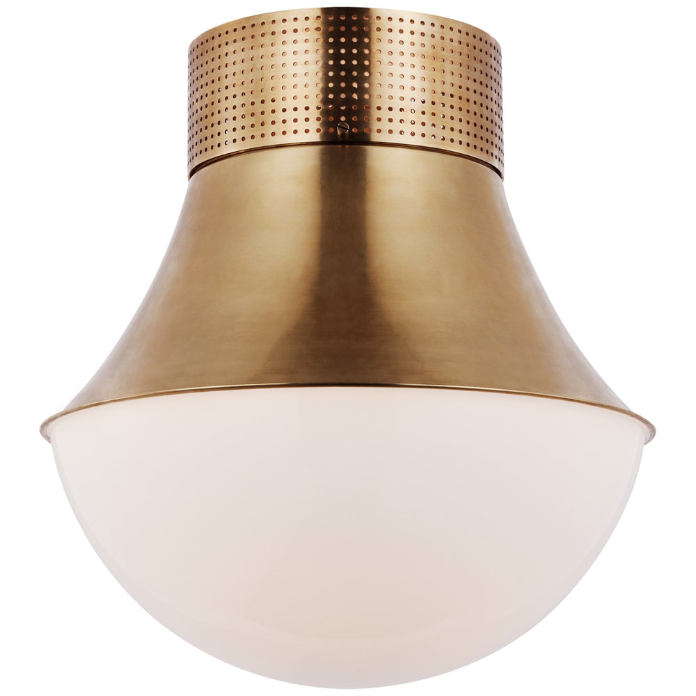 Visual Comfort Signature Canada - LED Flush Mount - Precision - Antique-Burnished Brass- Union Lighting Luminaires Decor