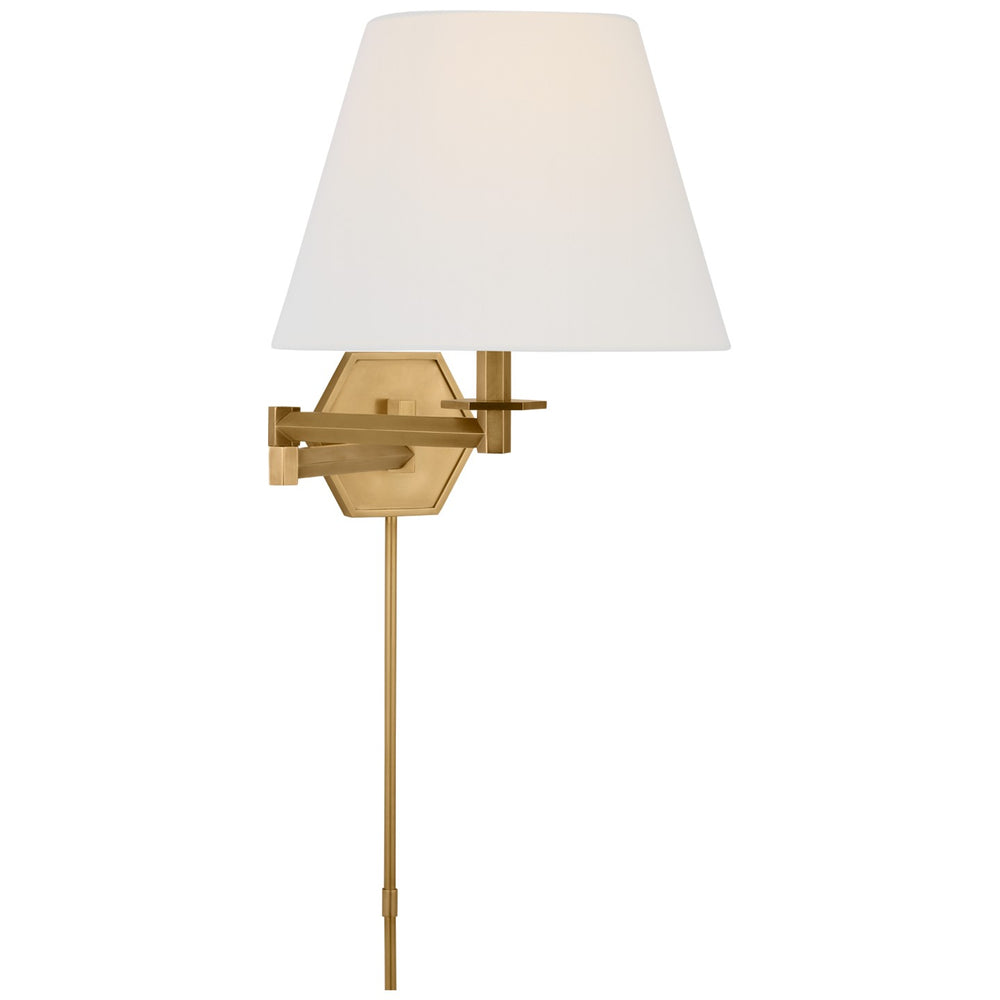Visual Comfort Signature Canada - LED Swing Arm Wall Light - Olivier - Hand-Rubbed Antique Brass- Union Lighting Luminaires Decor