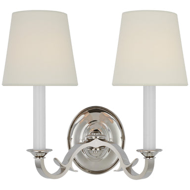 Visual Comfort Signature Canada - Two Light Wall Sconce - Channing - Polished Nickel- Union Lighting Luminaires Decor
