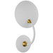 Visual Comfort Signature Canada - LED Wall Sconce - Keira - Matte White and Hand-Rubbed Antique Brass- Union Lighting Luminaires Decor