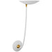 Visual Comfort Signature Canada - LED Wall Sconce - Keira - Matte White and Hand-Rubbed Antique Brass- Union Lighting Luminaires Decor