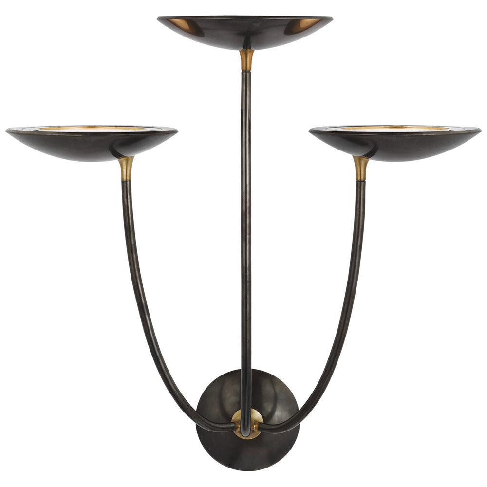 Visual Comfort Signature Canada - LED Wall Sconce - Keira - Bronze and Hand-Rubbed Antique Brass- Union Lighting Luminaires Decor