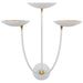 Visual Comfort Signature Canada - LED Wall Sconce - Keira - Matte White and Hand-Rubbed Antique Brass- Union Lighting Luminaires Decor