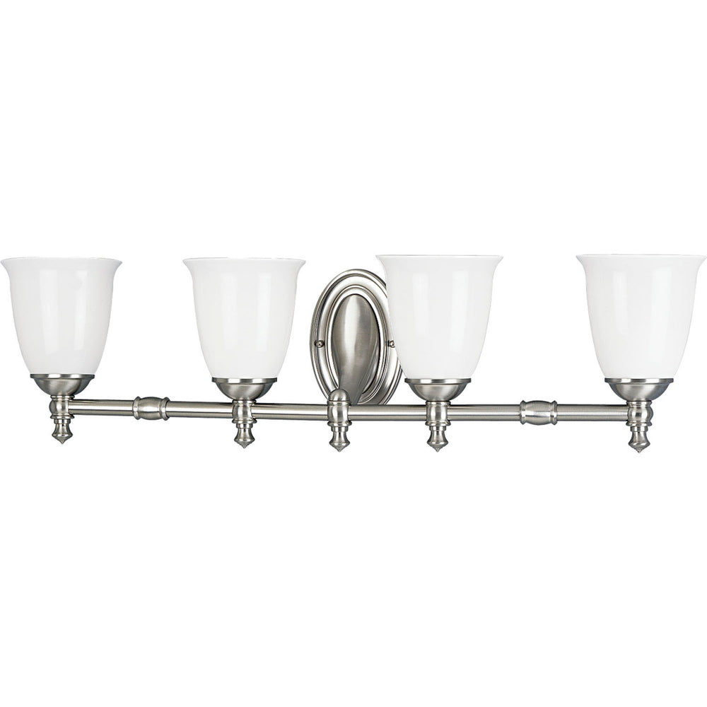Progress Canada - Four Light Bath - Victorian - Brushed Nickel- Union Lighting Luminaires Decor