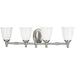 Progress Canada - Four Light Bath - Victorian - Brushed Nickel- Union Lighting Luminaires Decor
