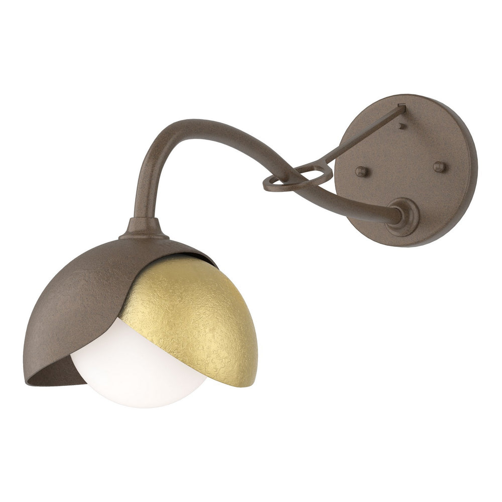 Hubbardton Forge - One Light Wall Sconce - Brooklyn - Bronze- Union Lighting Luminaires Decor