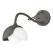 Hubbardton Forge - One Light Wall Sconce - Brooklyn - Dark Smoke- Union Lighting Luminaires Decor