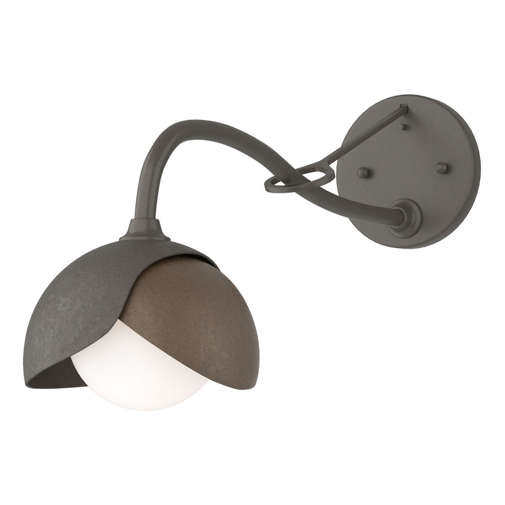 Hubbardton Forge - One Light Wall Sconce - Brooklyn - Dark Smoke- Union Lighting Luminaires Decor