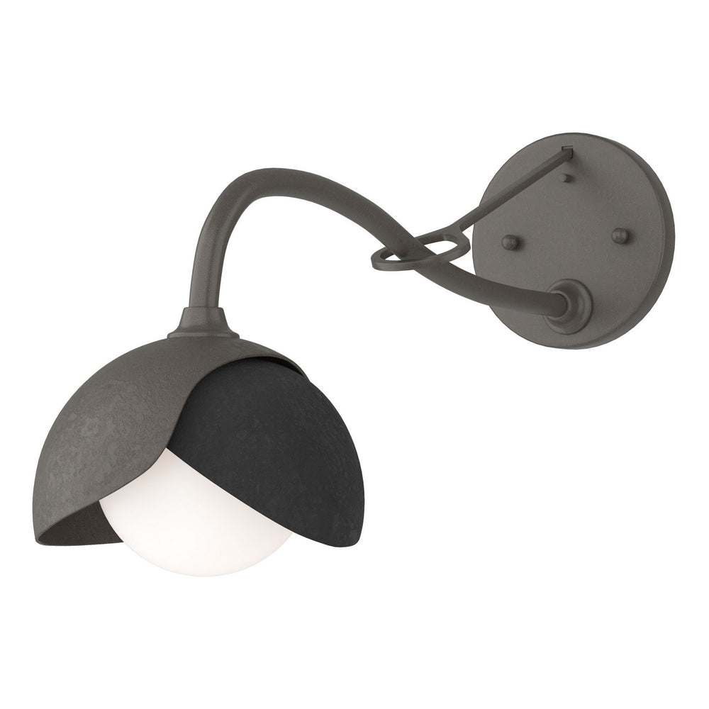 Hubbardton Forge - One Light Wall Sconce - Brooklyn - Dark Smoke- Union Lighting Luminaires Decor