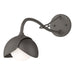 Hubbardton Forge - One Light Wall Sconce - Brooklyn - Dark Smoke- Union Lighting Luminaires Decor