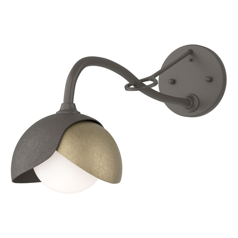 Hubbardton Forge - One Light Wall Sconce - Brooklyn - Dark Smoke- Union Lighting Luminaires Decor