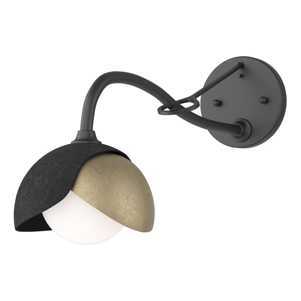 Hubbardton Forge - One Light Wall Sconce - Brooklyn - Black- Union Lighting Luminaires Decor