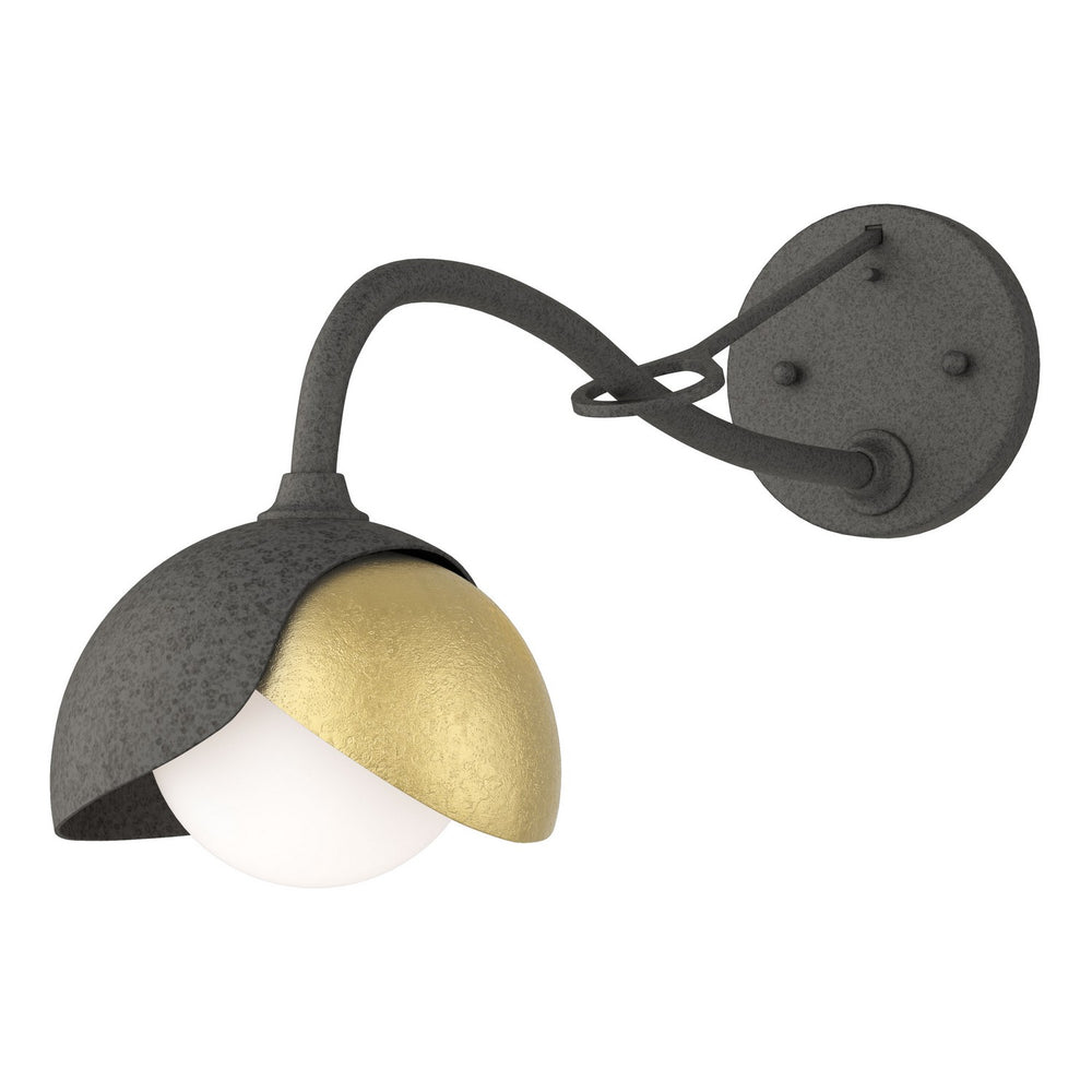 Hubbardton Forge - One Light Wall Sconce - Brooklyn - Natural Iron- Union Lighting Luminaires Decor