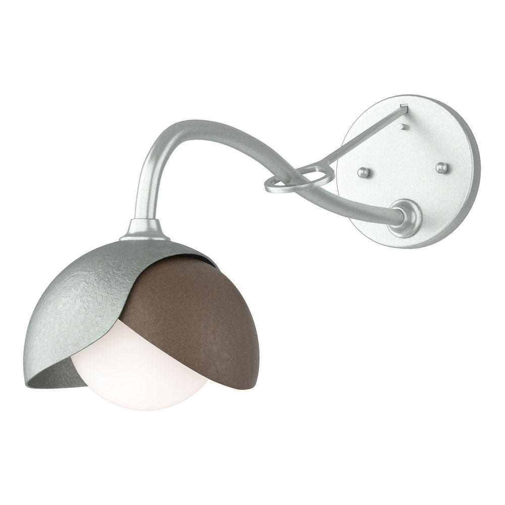 Hubbardton Forge - One Light Wall Sconce - Brooklyn - Vintage Platinum- Union Lighting Luminaires Decor