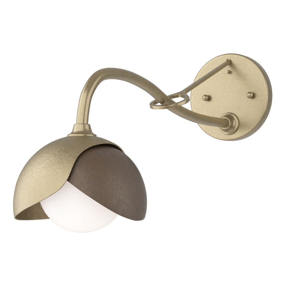 Hubbardton Forge - One Light Wall Sconce - Brooklyn - Soft Gold- Union Lighting Luminaires Decor