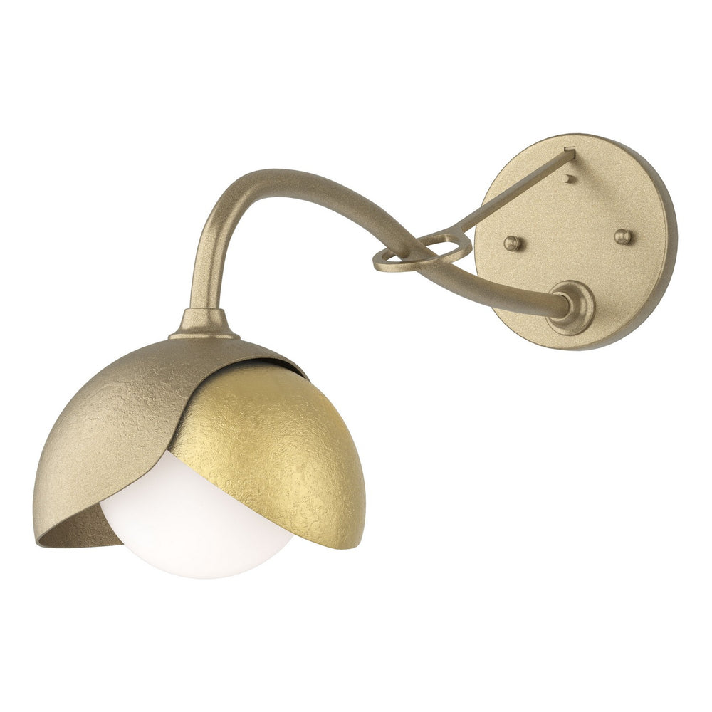 Hubbardton Forge - One Light Wall Sconce - Brooklyn - Soft Gold- Union Lighting Luminaires Decor