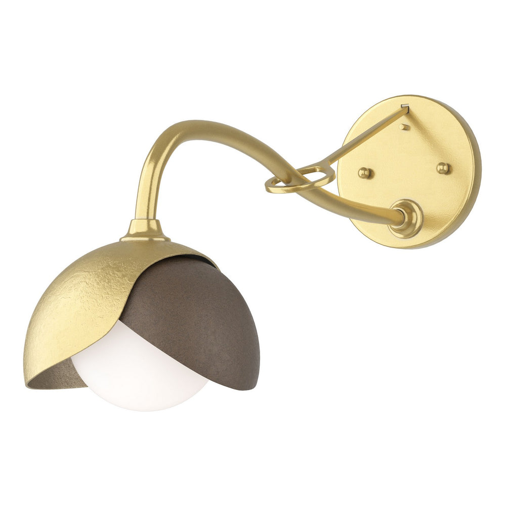 Hubbardton Forge - One Light Wall Sconce - Brooklyn - Modern Brass- Union Lighting Luminaires Decor