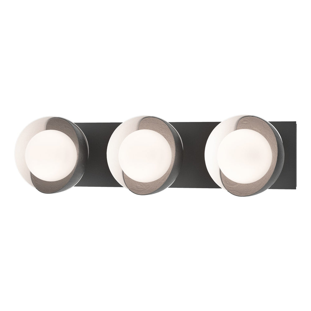 Hubbardton Forge - Three Light Wall Sconce - Brooklyn - Black- Union Lighting Luminaires Decor