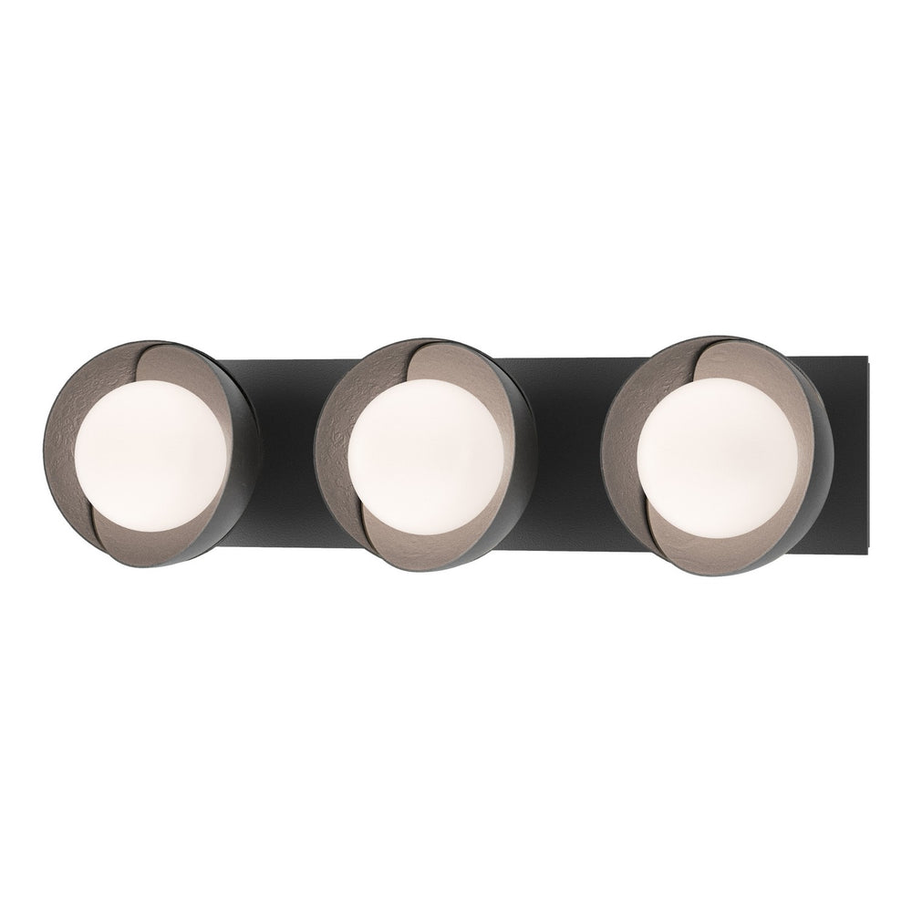Hubbardton Forge - Three Light Bath Sconce - Brooklyn - Black- Union Lighting Luminaires Decor