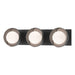 Hubbardton Forge - Three Light Bath Sconce - Brooklyn - Black- Union Lighting Luminaires Decor