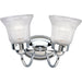 Progress Canada - Two Light Bath Bracket - Fluted Glass-Clear - Polished Chrome- Union Lighting Luminaires Decor