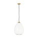 Visual Comfort Modern - LED Pendant - Kapoor - Clear/Natural Brass- Union Lighting Luminaires Decor