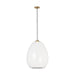 Visual Comfort Modern - LED Pendant - Kapoor - Clear/Natural Brass- Union Lighting Luminaires Decor