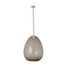 Visual Comfort Modern - LED Pendant - Kapoor - Transparent Smoke/Natural Brass- Union Lighting Luminaires Decor