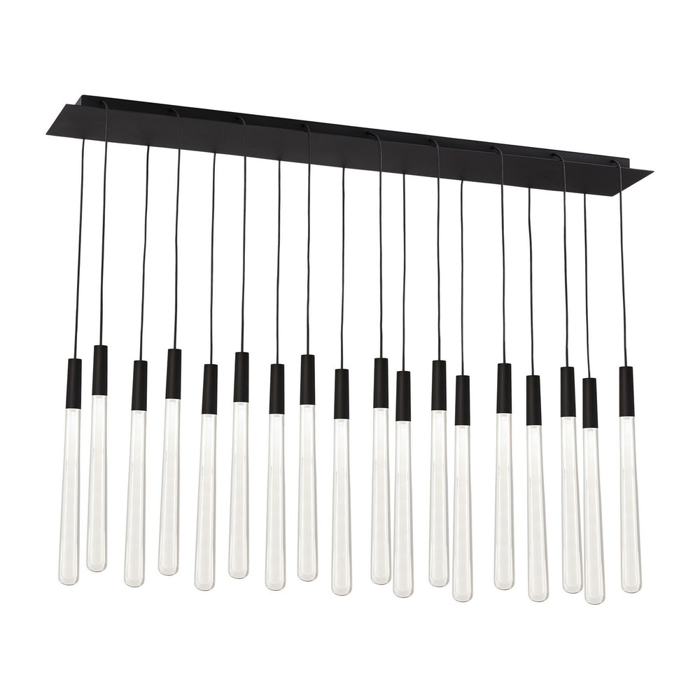 Visual Comfort Modern - LED Chandelier - Pylon - Nightshade Black- Union Lighting Luminaires Decor