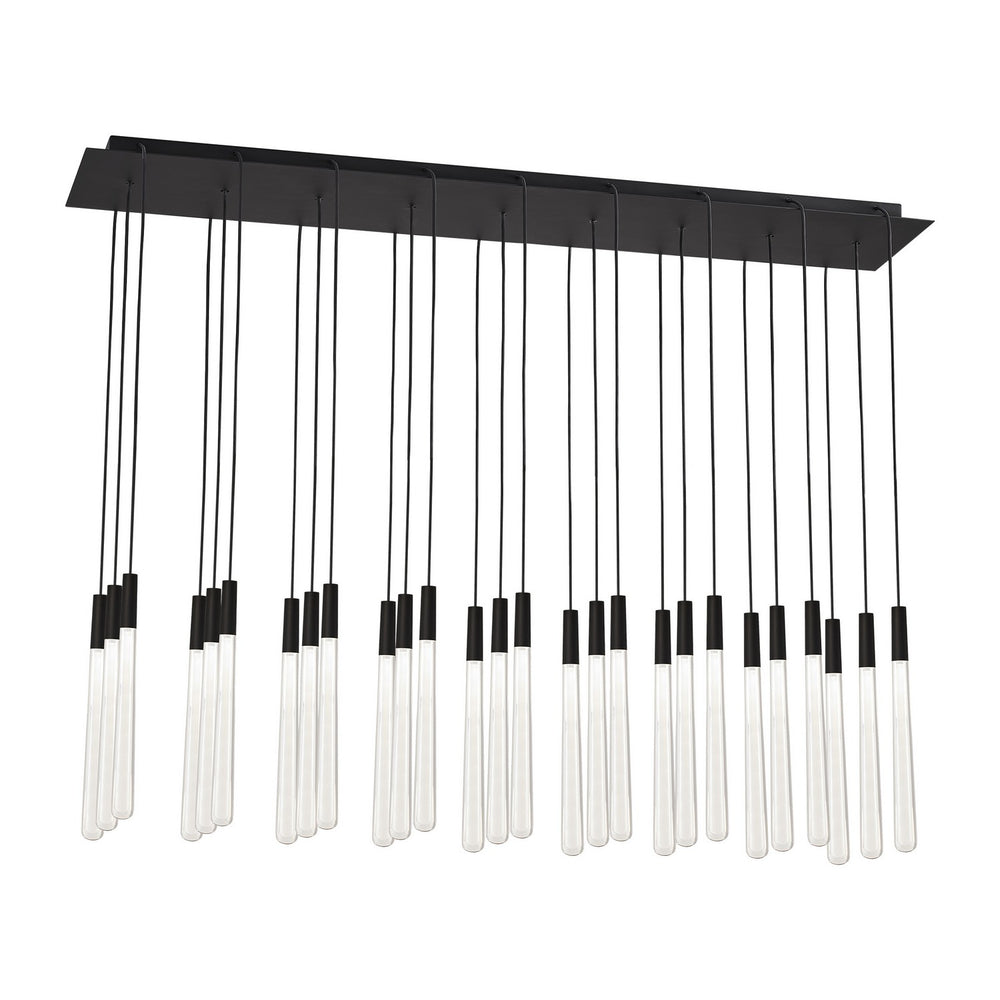 Visual Comfort Modern - LED Chandelier - Pylon - Nightshade Black- Union Lighting Luminaires Decor