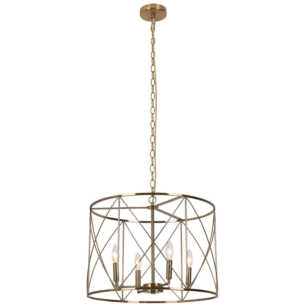 Dainolite Canada - Four Light Chandelier - Calah - Aged Brass- Union Lighting Luminaires Decor