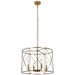 Dainolite Canada - Four Light Chandelier - Calah - Aged Brass- Union Lighting Luminaires Decor
