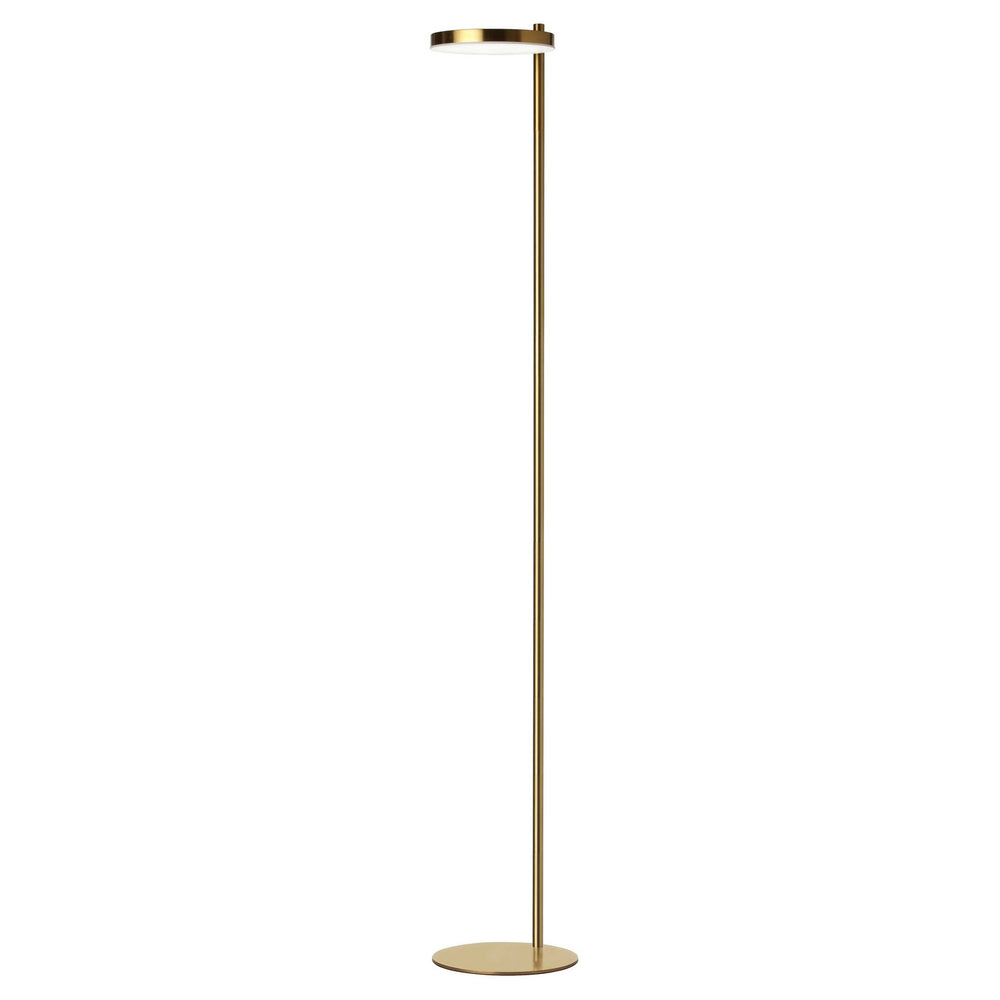 Dainolite Canada - LED Floor Lamp - Fia - Aged Brass- Union Lighting Luminaires Decor