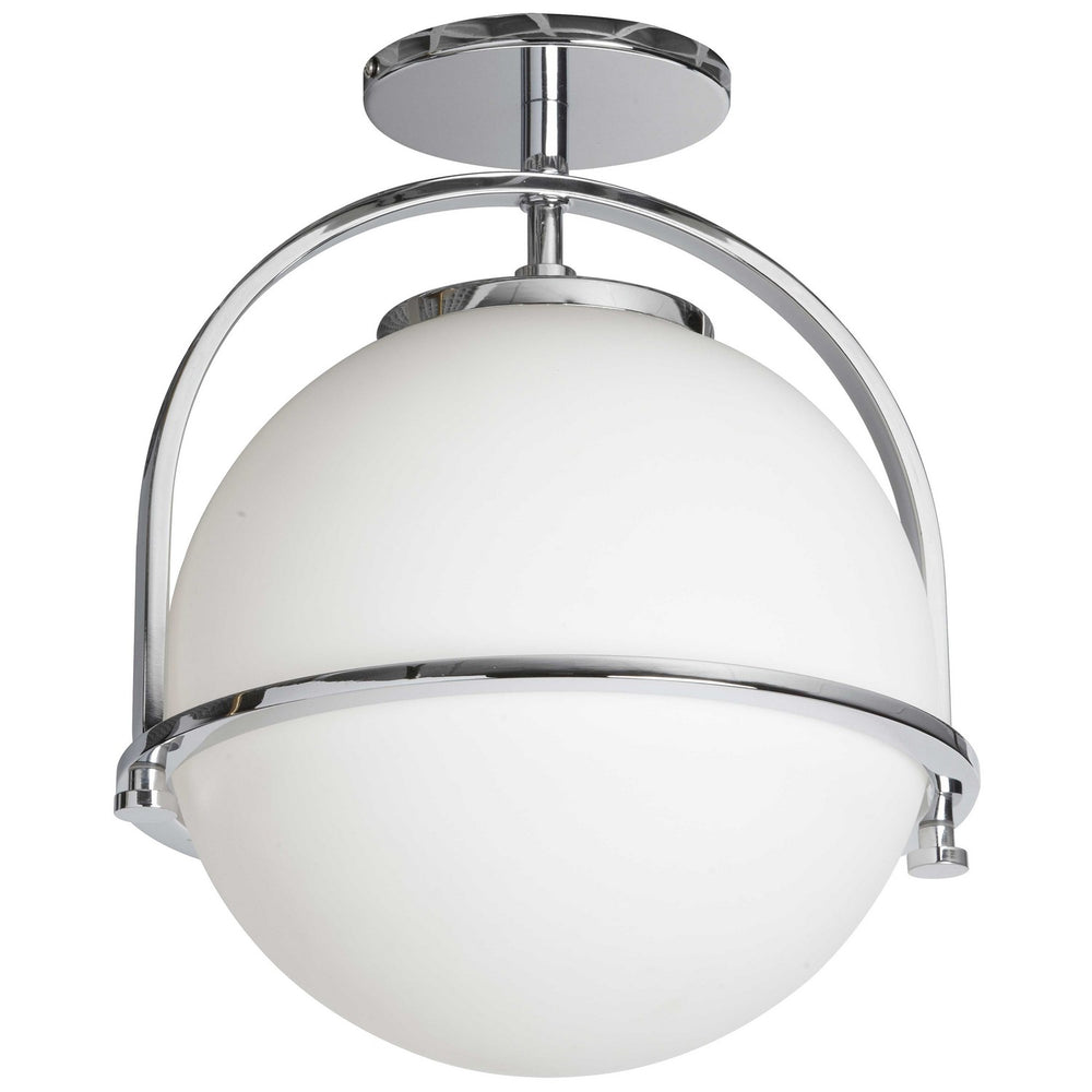 Dainolite Canada - One Light Semi Flush Mount - Paola - Polished Chrome- Union Lighting Luminaires Decor