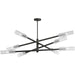 Dainolite Canada - Eight Light Chandelier - Wand - Matte Black- Union Lighting Luminaires Decor