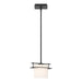 Hubbardton Forge - One Light Mini Pendant - Ellipse - Black- Union Lighting Luminaires Decor