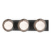 Hubbardton Forge - Three Light Bath Sconce - Brooklyn - Black- Union Lighting Luminaires Decor